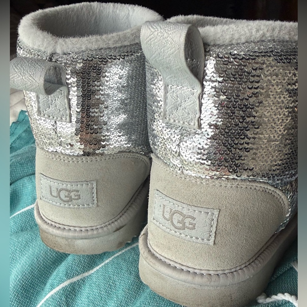 UGG Kids Classic Mini Silver Boots